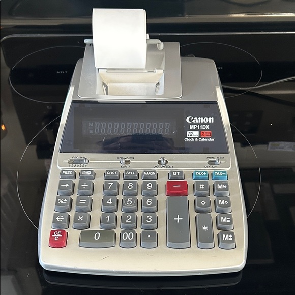 Canon Other - Canon MP11DX Desktop Printing Calculator in Silver, Gray and Red VM